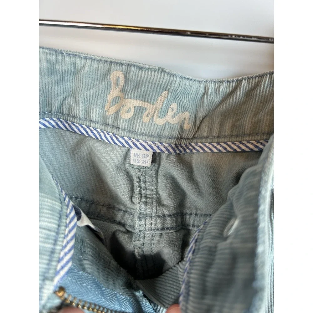 Boden Corduroy Jeans Light Blue Women Petite Size‎ 2